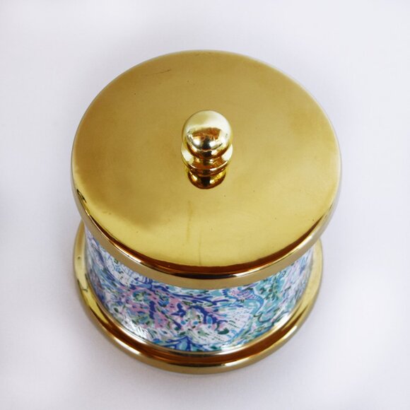 Lilly Pulitzer Soleil It On Me Ring Holder With Lid - Picture 5 of 9